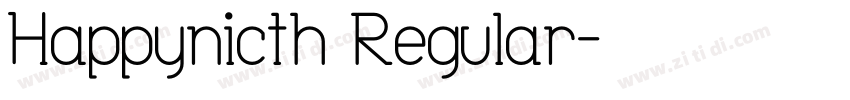 Happynicth Regular字体转换
